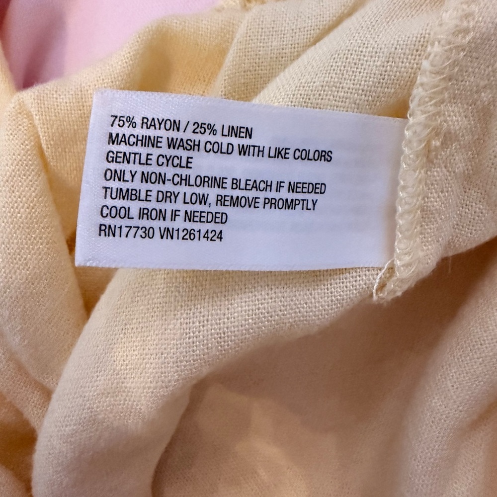 wild fable Wide Leg Drawstring Pants in Soft Yellow - Picture 5 of 5